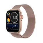 DW35PRO 1.75 inch Color Screen IPX7 Waterproof Smart Watch, Support Bluetooth Answer & Reject / Sleep Monitoring / Heart Rate Monitoring, Style: Steel Strap(Rose Gold)