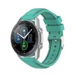 For Samsung Galaxy Watch 3 41mm / Active2 / Active / Gear Sport 20mm Silicone Watch Band(Mint Green)