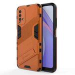 For Xiaomi Redmi Note 9 4G Punk Armor 2 in 1 PC + TPU Shockproof Case with Invisible Holder (Orange)