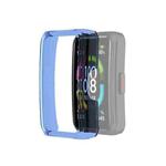 For Huawei Honor Band 6 Half Coverage PC Protective Case(Transparent Blue)
