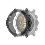 For Suunto 7 Half Coverage Hollowed TPU Protective Case(Transparent Black)