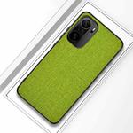 For Xiaomi Redmi K40 / K40 Pro / K40 Pro+ Shockproof Cloth Texture PC + TPU Protective Case(Green)