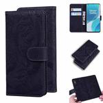 For OnePlus 9 Tiger Embossing Pattern Horizontal Flip Leather Case with Holder & Card Slots & Wallet(Black)