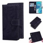 For OnePlus 9 Pro Tiger Embossing Pattern Horizontal Flip Leather Case with Holder & Card Slots & Wallet(Black)