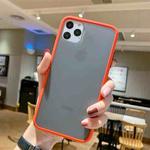 For iPhone 11 Pro Max Shockproof Solid Color Border Protective Case(Orange)