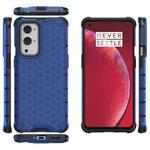 For  OnePlus 9 Pro Shockproof Honeycomb PC + TPU Case(Blue)