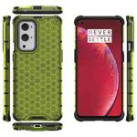 For  OnePlus 9 Pro Shockproof Honeycomb PC + TPU Case(Green)
