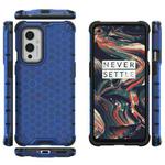 For  OnePlus 9 Shockproof Honeycomb PC + TPU Case(Blue)