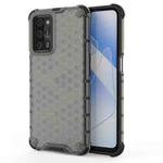 For  OPPO A55 5G Shockproof Honeycomb PC + TPU Case(Black)