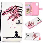 For iPhone 11 Pro Colored Drawing Stitching Horizontal Flip Leather Case with Holder & Card Slots & Wallet(Cherry Tree)