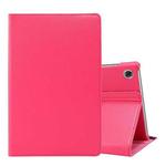 For Lenovo Tab M10 Plus 10.3 360 Degree Rotation Litchi Texture Flip Leather Case with Holder(Rose Red)