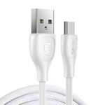 Remax RC-160M 2.1A Micro USB Lesu Pro Series Charging Data Cable, Length: 1m(White)