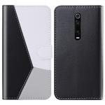 For Xiaomi Redmi K20 Pro / K20 Tricolor Stitching Horizontal Flip TPU + PU Leather Case with Holder & Card Slots & Wallet(Black)