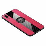 For Vivo X21UD XINLI Stitching Cloth Texture Shockproof TPU Protective Case with Ring Holder(Red)
