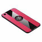 For Vivo Y71 XINLI Stitching Cloth Texture Shockproof TPU Protective Case with Ring Holder(Red)