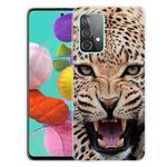 For Samsung Galaxy A32 4G Shockproof Painted Transparent TPU Protective Case(Jaguar)