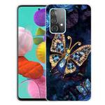 For Samsung Galaxy A32 4G Shockproof Painted Transparent TPU Protective Case(Jewel Butterfly)