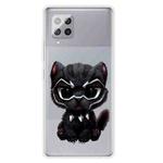 For Samsung Galaxy A32 4G Shockproof Painted Transparent TPU Protective Case(Panther)