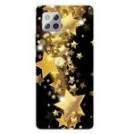 For Samsung Galaxy F62 / M62 Shockproof Painted Transparent TPU Protective Case(Gold Star)
