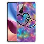 For Xiaomi Redmi K40 / K40 Pro Shockproof Painted Transparent TPU Protective Case(Starry Love)