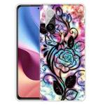 For Xiaomi Redmi K40 / K40 Pro Shockproof Painted Transparent TPU Protective Case(Starry Rose)
