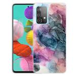 For Samsung Galaxy A32 4G Frosted Fashion Marble Shockproof  TPU Protective Case(Abstract Multicolor)