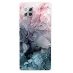 For Samsung Galaxy F62 / M62 Frosted Fashion Marble Shockproof  TPU Protective Case(Abstract Light Pink)