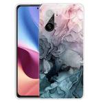For Xiaomi Redmi K40 Pro Max Frosted Fashion Marble Shockproof  TPU Protective Case(Abstract Light Pink)