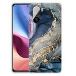 For Xiaomi Redmi K40 Pro Max Frosted Fashion Marble Shockproof  TPU Protective Case(Abstract Gold)