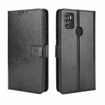 For ZTE Blade A7s 2020 Retro Crazy Horse Texture Horizontal Flip Leather Case with Holder & Card Slots & Lanyard(Black)