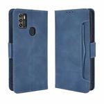 For ZTE Blade A7s 2020 Skin Feel Calf Pattern Horizontal Flip Leather Case with Holder & Card Slots & Photo Frame(Blue)