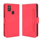 For ZTE Blade A7s 2020 Skin Feel Calf Pattern Horizontal Flip Leather Case with Holder & Card Slots & Photo Frame(Red)
