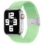 Braided + Stainless Steel Watch Band For Apple Watch Series 9&8&7 41mm / SE 3&SE 2&6&SE&5&4 40mm / 3&2&1 38mm(Pistachio Color)