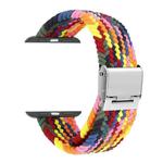 Braided + Stainless Steel Watch Band For Apple Watch Series 7 41mm / 6 & SE & 5 & 4 40mm / 3 & 2 & 1 38mm(Five Colors)