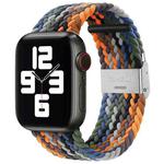 Braided + Stainless Steel Watch Band For Apple Watch Ultra 49mm&Watch Ultra 2 49mm / Series 9&8&7 45mm / SE 3&SE 2&6&SE&5&4 44mm / 3&2&1 42mm(Camouflage Colorful)