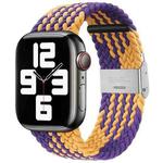 Braided + Stainless Steel Watch Band For Apple Watch Ultra 49mm&Watch Ultra 2 49mm / Series 9&8&7 45mm / SE 3&SE 2&6&SE&5&4 44mm / 3&2&1 42mm (Rainbow)