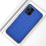 For OPPO Find X3 Shockproof Cloth Protective Case(Aqua Blue)