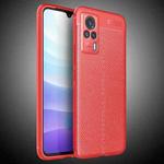 For vivo S9e Litchi Texture TPU Shockproof Case(Red)