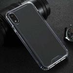 For iPhone XR Four-corner Shockproof Transparent TPU + PC Protective Case