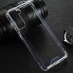 For Samsung Galaxy S21 5G Four-corner Shockproof Transparent TPU + PC Protective Case
