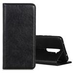 For OPPO A9 (2020) Magnetic Retro Crazy Horse Texture Horizontal Flip Leather Case with Holder & Card Slots(Black)