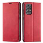 For Samsung Galaxy A72 5G / 4G Forwenw Dream Series Oil Edge Strong Magnetism Horizontal Flip Leather Case with Holder & Card Slots & Wallet & Photo Frame(Red)