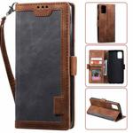 For Samsung Galaxy A72 5G / 4G Retro Splicing Horizontal Flip Leather Case with Card Slots & Holder & Wallet(Grey)