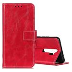 For OPPO A9 (2020) Retro Crazy Horse Texture Horizontal Flip Leather Case with Holder & Card Slots & Photo Frame & Wallet(Red)