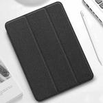 For iPad Pro 11 2022 / 2021 / 2020 Mutural YASHI Series TPU + PU Cloth Pattern Texture Horizontal Flip Leather Tablet Case with Three-folding Holder & Pen Slot & Wake-up / Sleep Function(Black)