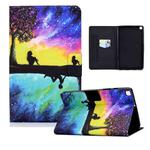 For Samsung Galaxy Tab S6 Lite P610 / P615 Colored Drawing Horizontal Flip Leather Case with Holder & Card Slots & Sleep / Wake-up Function(Starry Sky Reflection)