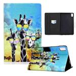 For Honor V6 Mate Pad 10.4 Colored Drawing Horizontal Flip Leather Case with Holder & Card Slots & Sleep / Wake-up Function(Spectacled Deer)