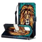 For Samsung Galaxy A02s Oil Embossed Coloured Drawing Pattern Horizontal Flip PU Leather Case with Holder & Card Slots & Wallet(Lion)