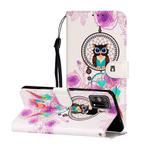 For Samsung Galaxy M31 Oil Embossed Coloured Drawing Pattern Horizontal Flip PU Leather Case with Holder & Card Slots & Wallet(Owl Wind Chimes)