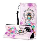 For Samsung Galaxy A42 5G Oil Embossed Coloured Drawing Pattern Horizontal Flip PU Leather Case with Holder & Card Slots & Wallet(Owl Wind Chimes)